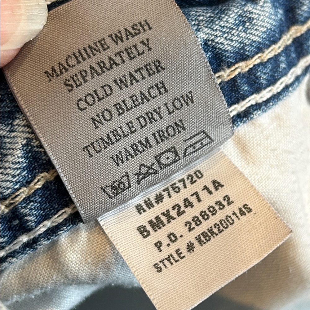 BKE “Carter” 33S Distressed Blue Jeans - Picture 7 of 17